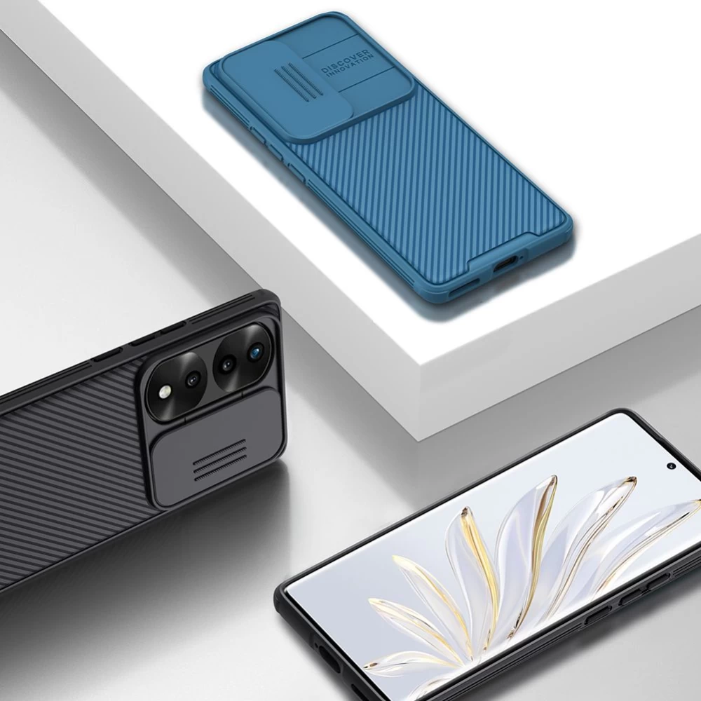 Honor 70 Pro dėklas Juoda Nillkin CamShield