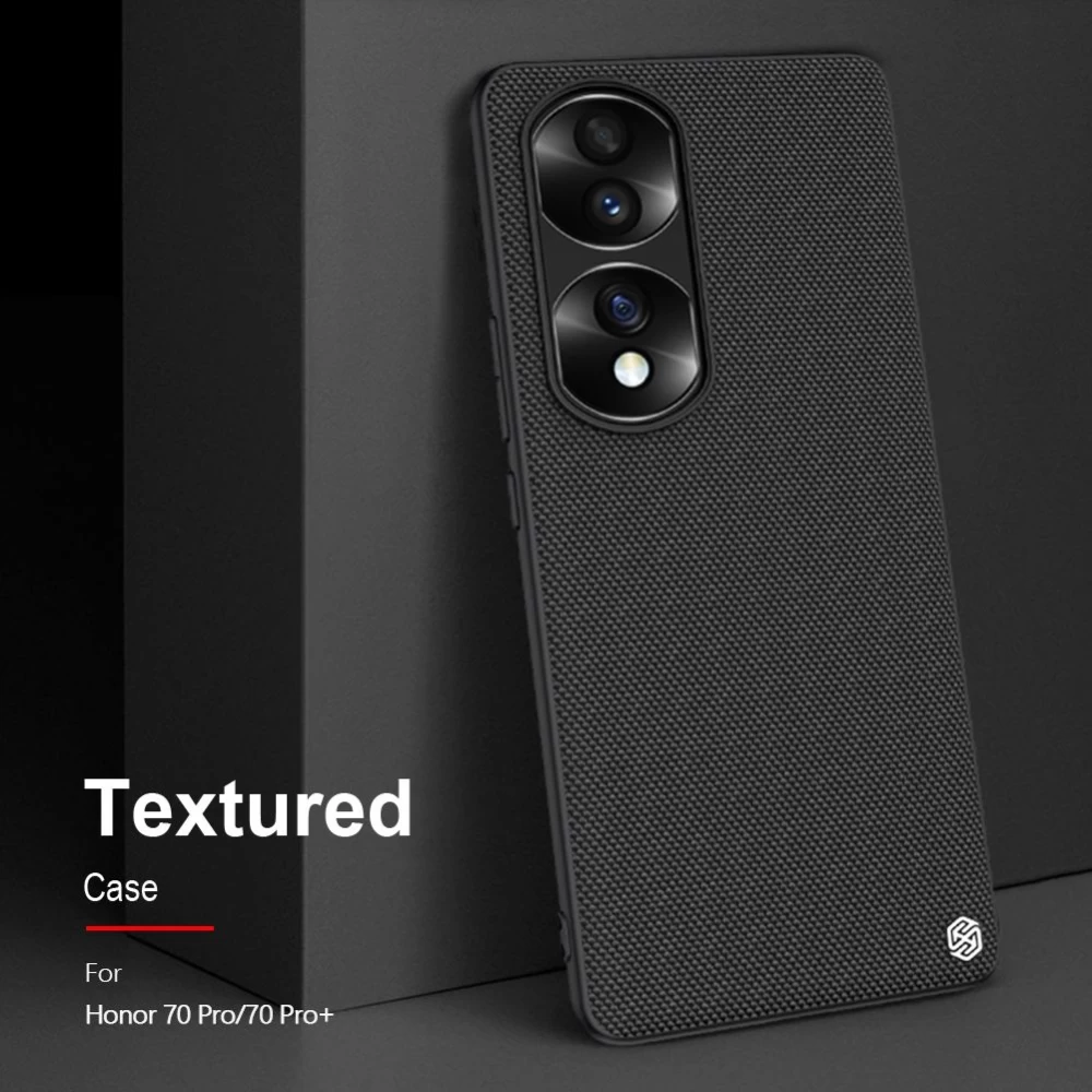Honor 70 Pro dėklas Juoda NILLKIN TEXTURED