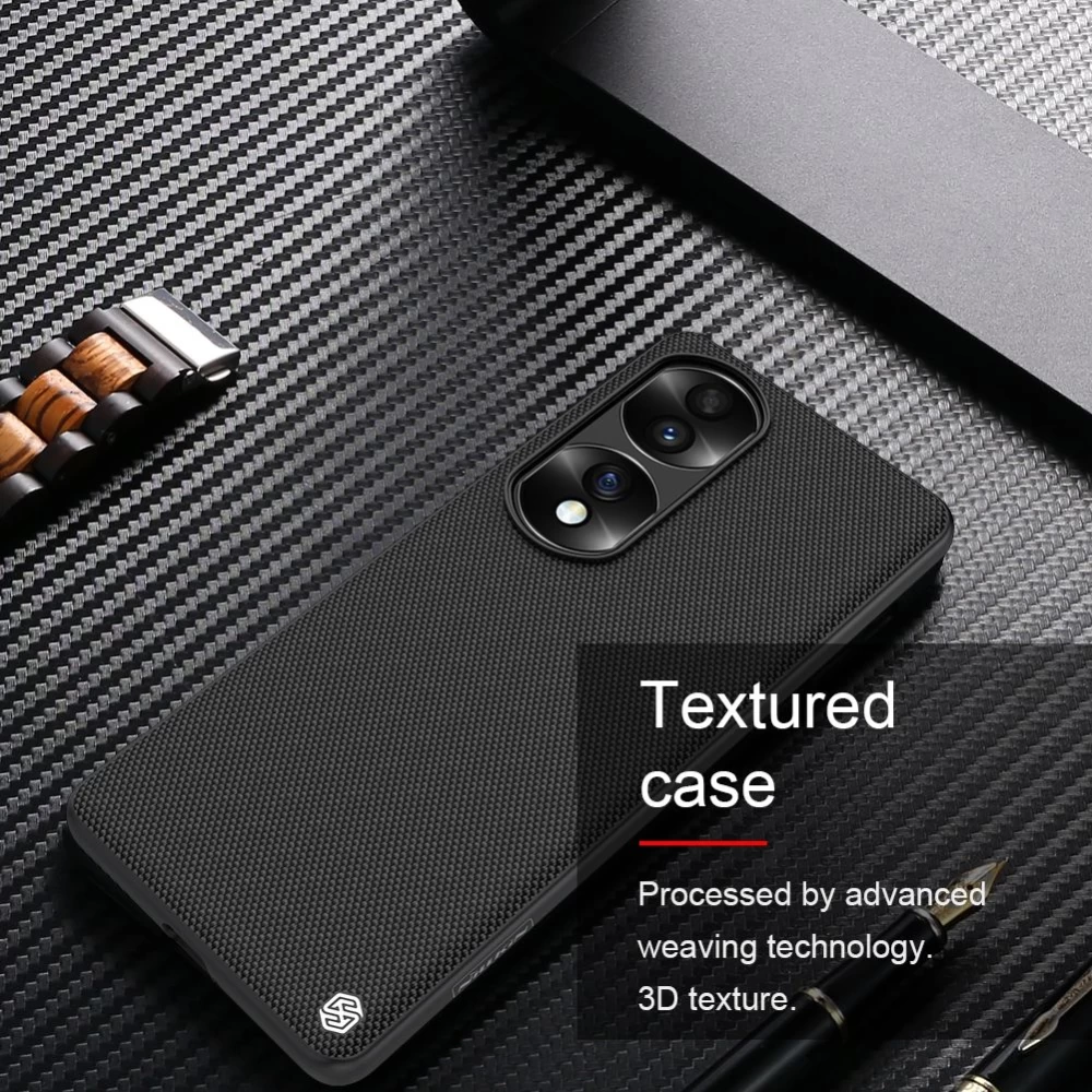 Honor 70 Pro dėklas Juoda NILLKIN TEXTURED