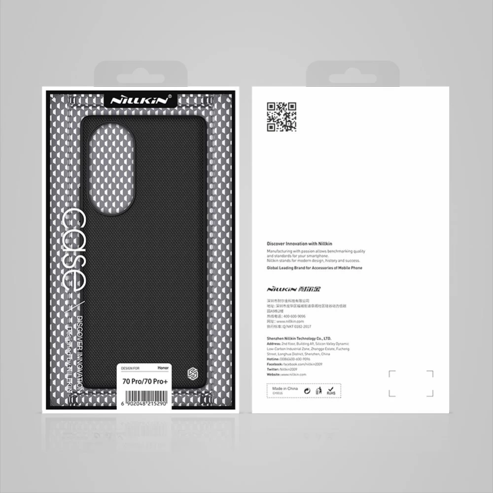 Honor 70 Pro dėklas Juoda NILLKIN TEXTURED