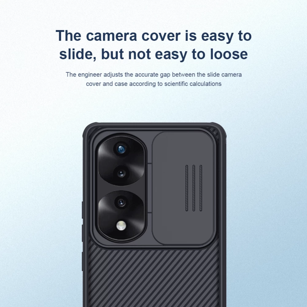 Honor 70 Pro case blue Nillkin CamShield