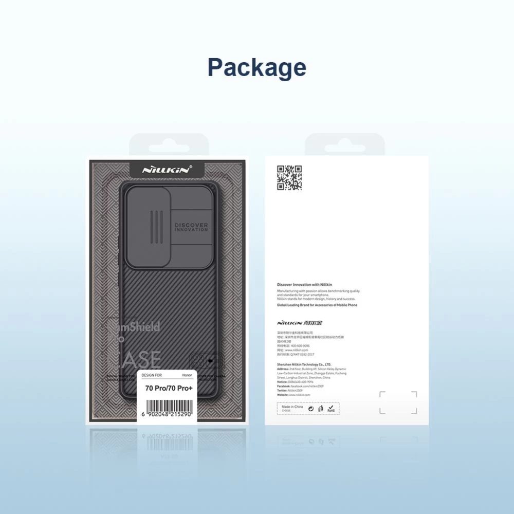 Honor 70 Pro case blue Nillkin CamShield
