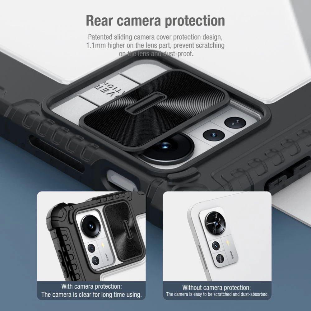 Xiaomi Pad 5 Pro 12.4 Planšetės dėklas mėlyna NILLKIN BUMPER LEATHER PRO