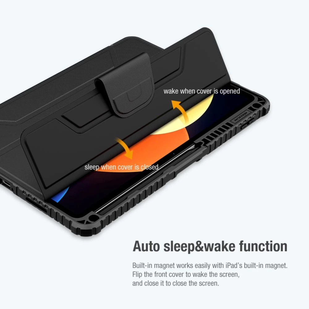 Xiaomi Pad 5 Pro 12.4 Planšetės dėklas mėlyna NILLKIN BUMPER LEATHER PRO