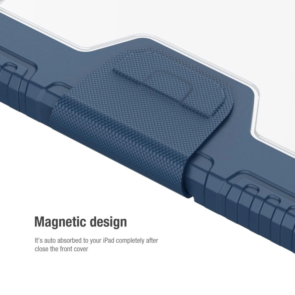 Xiaomi Pad 5 Pro 12.4 Planšetės dėklas mėlyna NILLKIN BUMPER LEATHER PRO