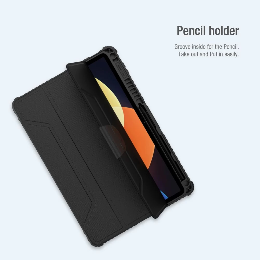 Xiaomi Pad 5 Pro 12.4 Planšetės dėklas mėlyna NILLKIN BUMPER LEATHER PRO