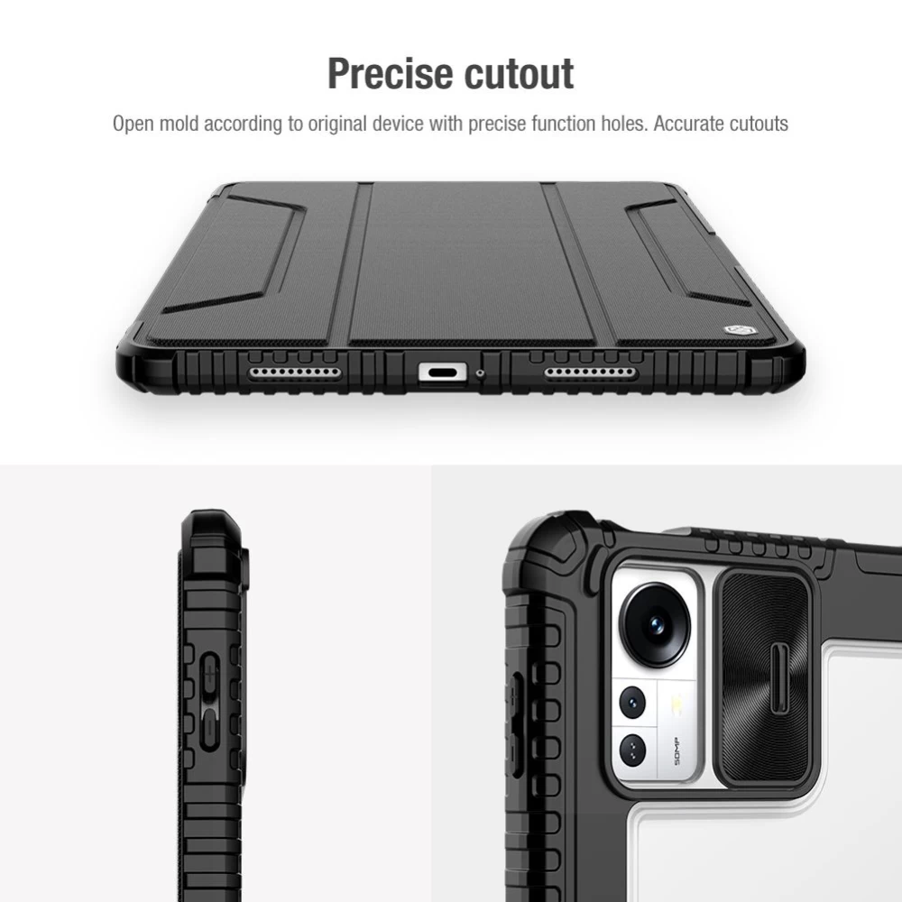 Xiaomi Pad 5 Pro 12.4 Planšetės dėklas mėlyna NILLKIN BUMPER LEATHER PRO