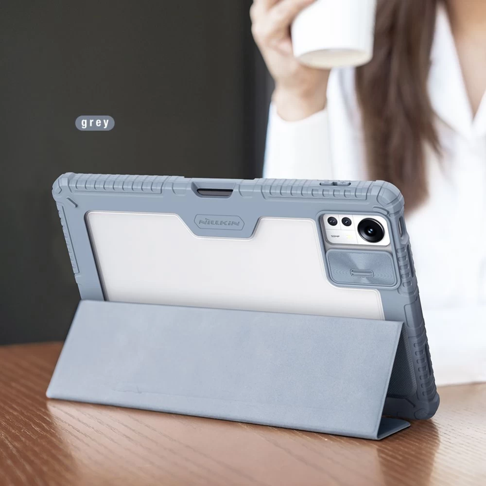 Xiaomi Pad 5 Pro 12.4 Planšetės dėklas mėlyna NILLKIN BUMPER LEATHER PRO