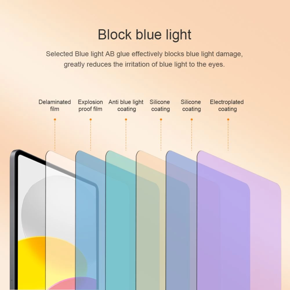 Apple iPad 10.9 10th Gen (2022) tablet skärmskydd  NILLKIN V+ Anti Blue Light