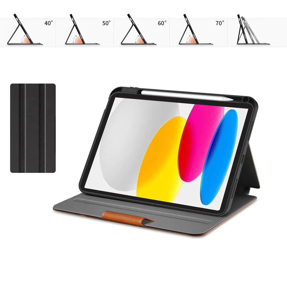 Apple iPad 10.9 10th Gen (2022) Planšetės dėklas rudas TECH-PROTECT FLEECE