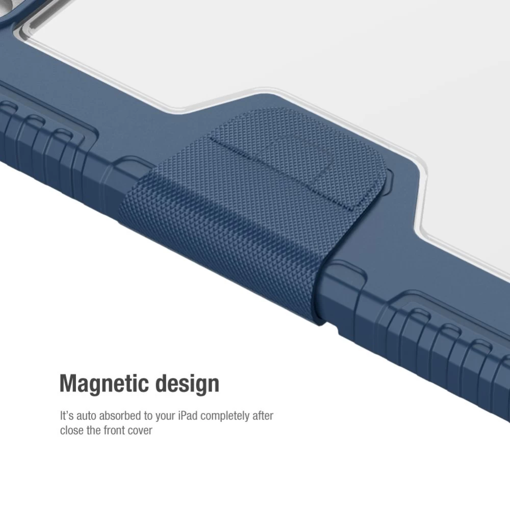 Apple iPad 10.9 10th Gen (2022) maciņš melns NILLKIN BUMPER LEATHER PRO