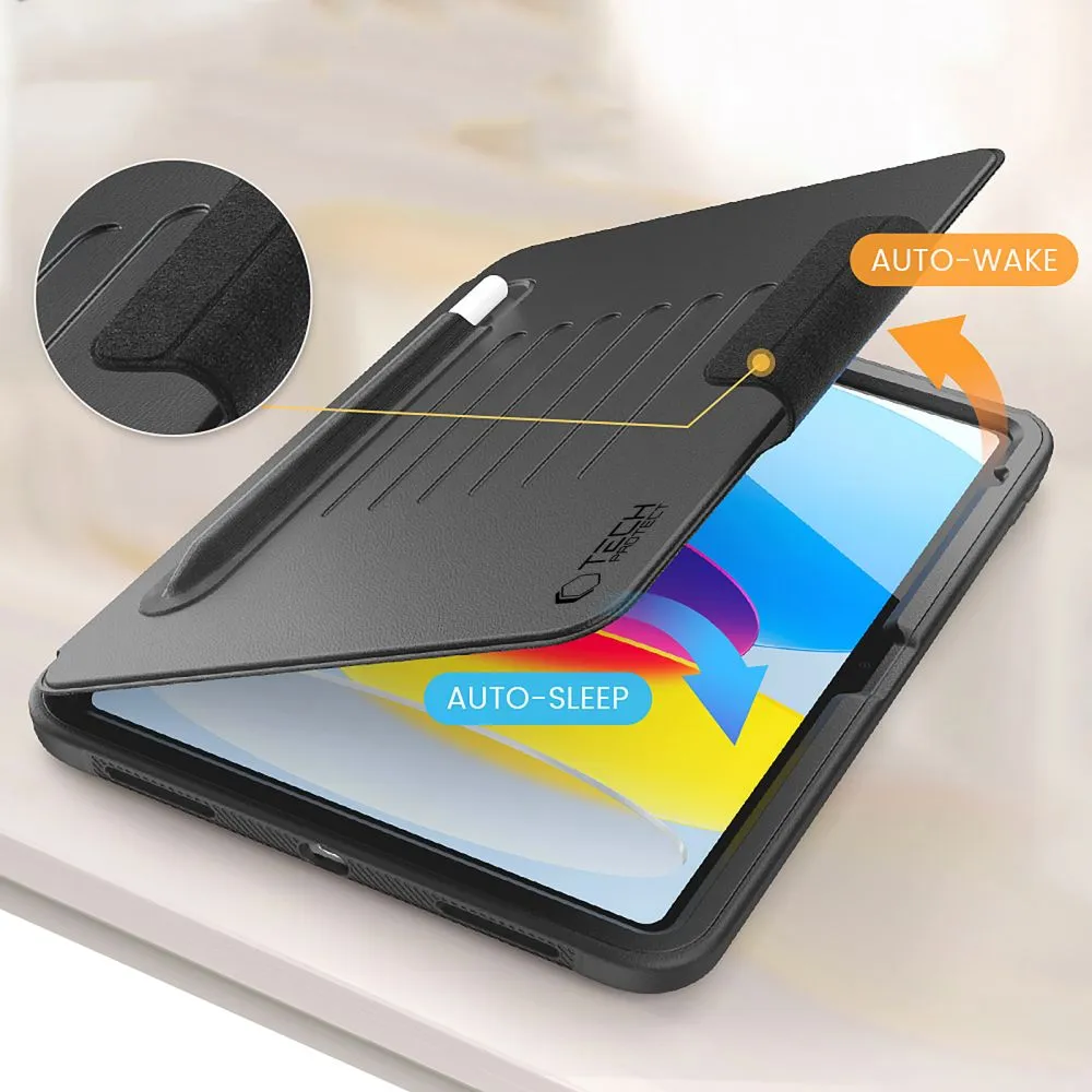 Apple iPad 10.9 10th Gen (2022) Planšetės dėklas Juoda TECH-PROTECT SC PEN ARMOR