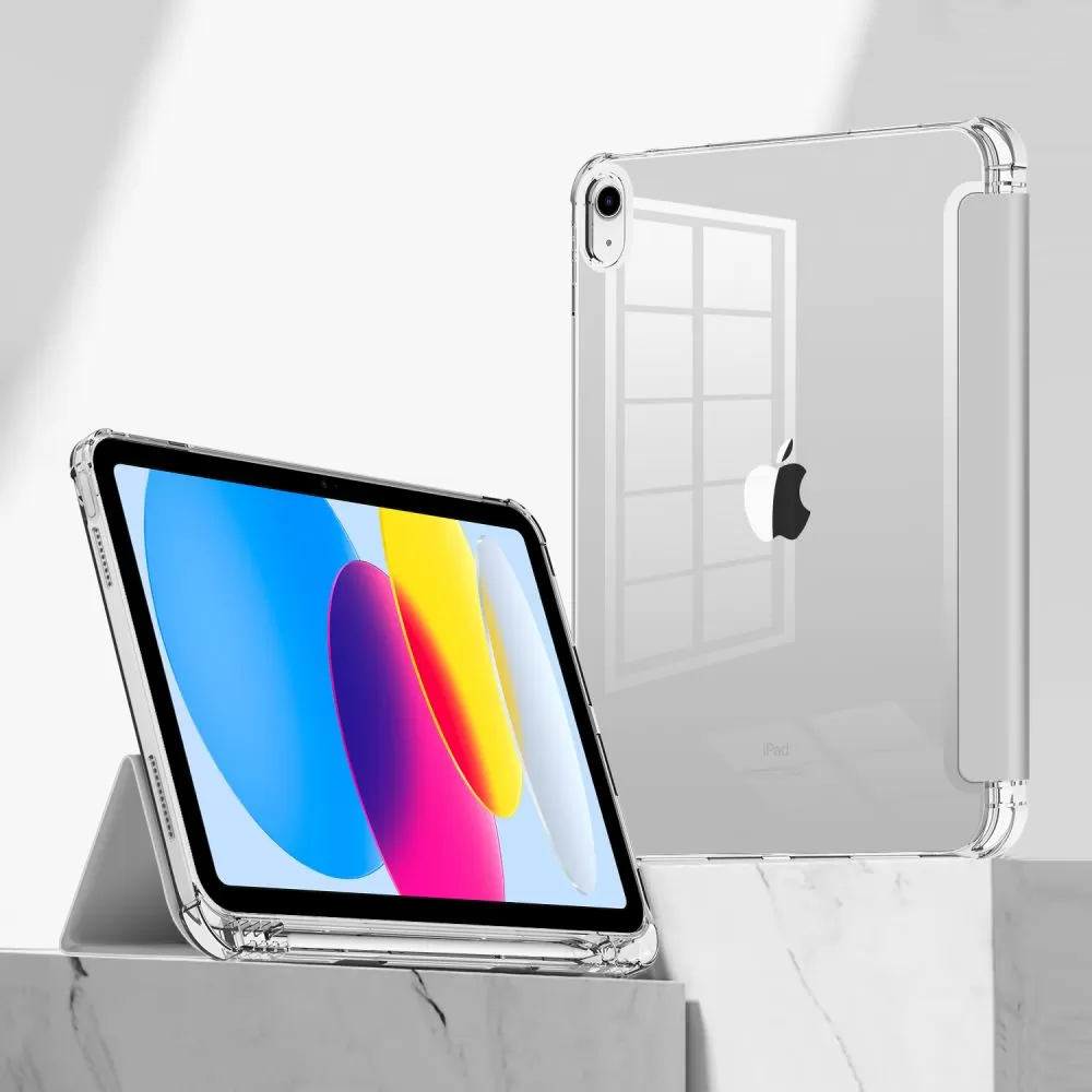 Apple iPad 10.9 10th Gen (2022) tablet case gray TECH-PROTECT SC PEN HYBRID