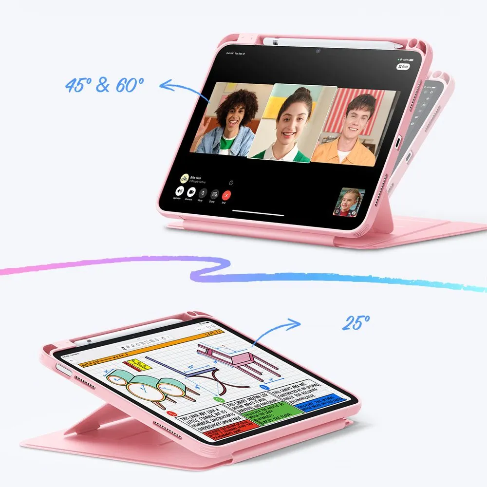 Apple iPad 10.9 10th Gen (2022) tablet case Pink ESR FLIP HYBRID
