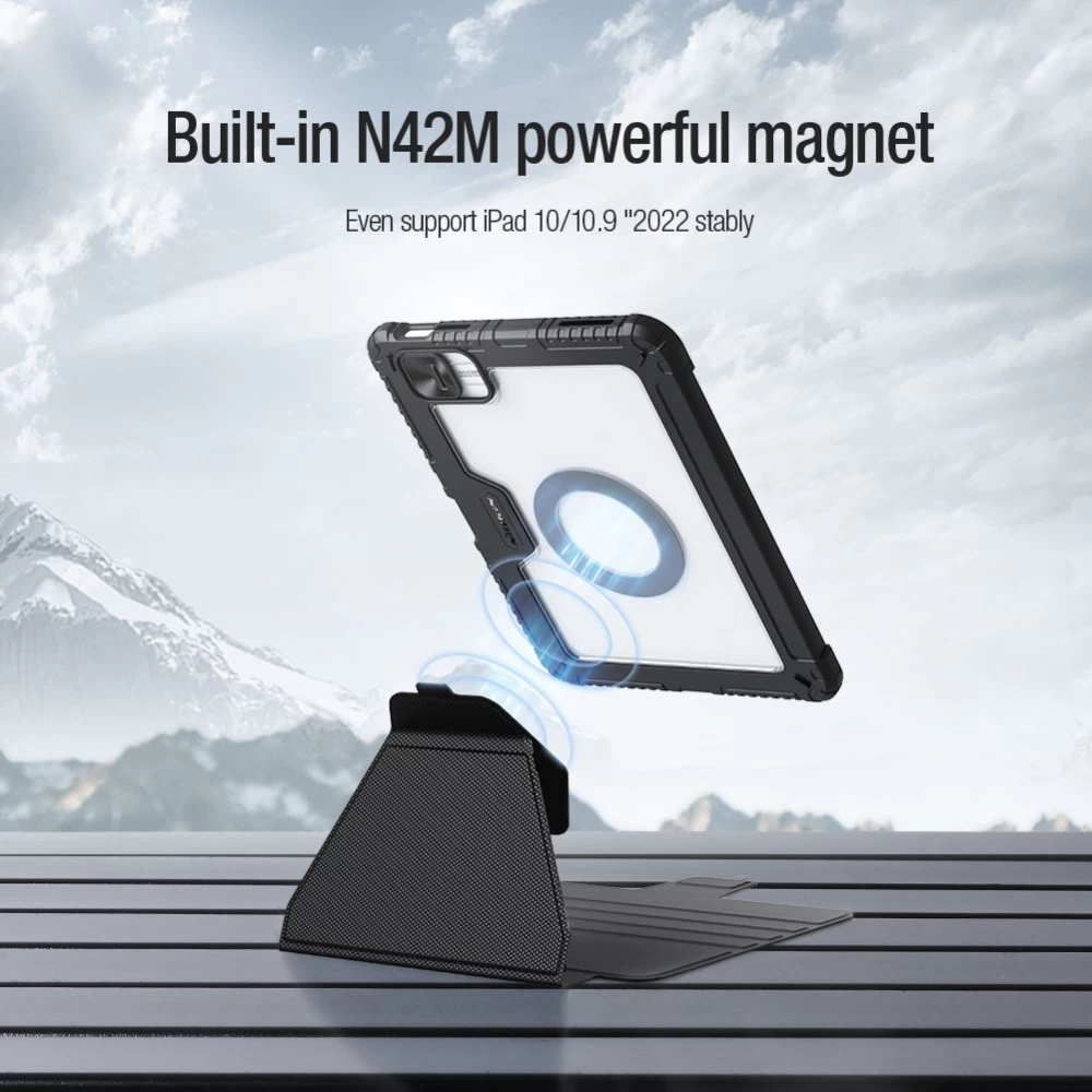 Apple iPad 10.9 10th Gen (2022) tablet case blue NILLKIN Bumper SnapSafe