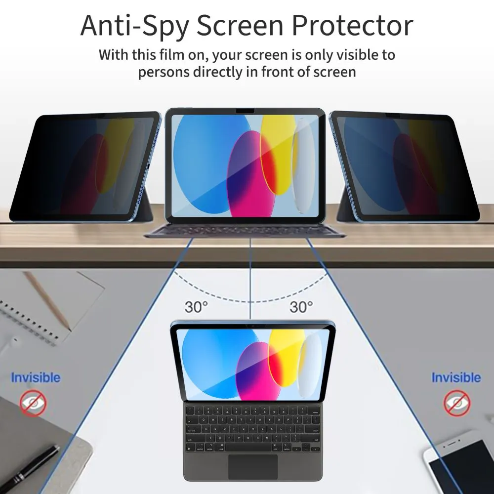 Apple iPad 10.9 10th Gen (2022) tablet tempered glass  TECH-PROTECT GLASS SPY+ PRIVACY