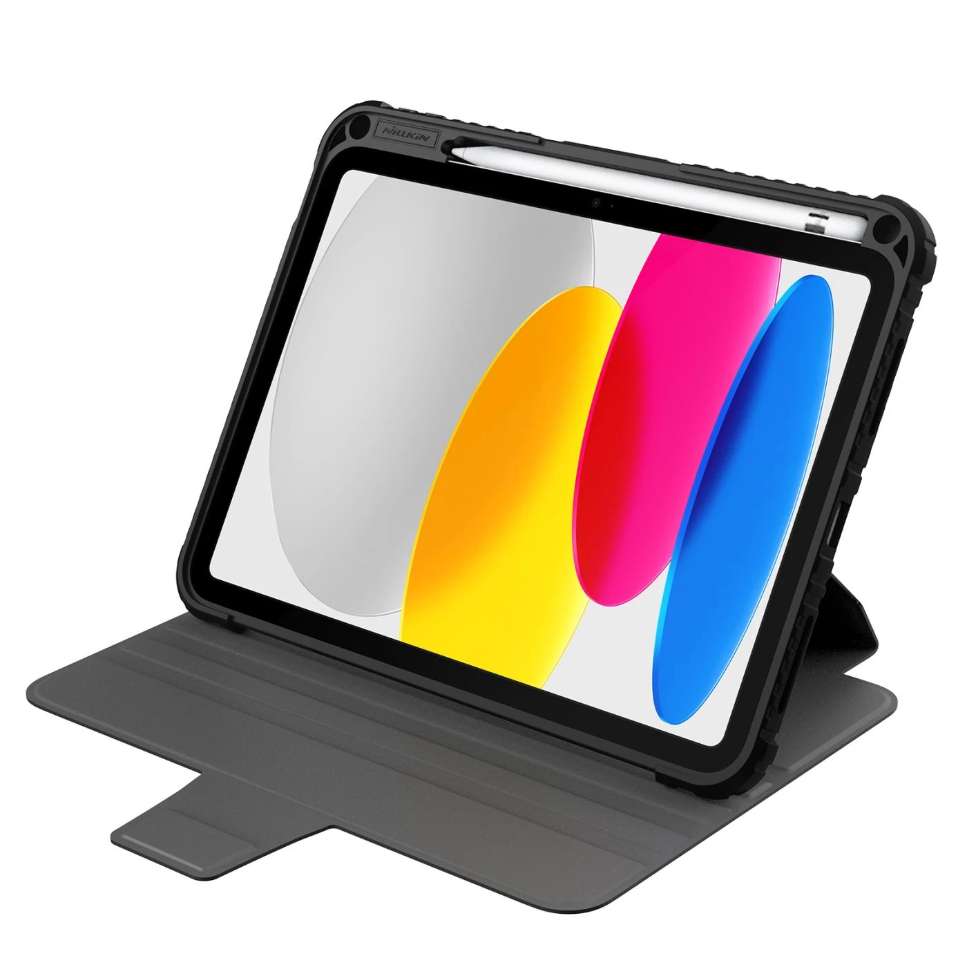 Apple iPad 10.9 10th Gen (2022) tablet case black NILLKIN Bumper SnapSafe