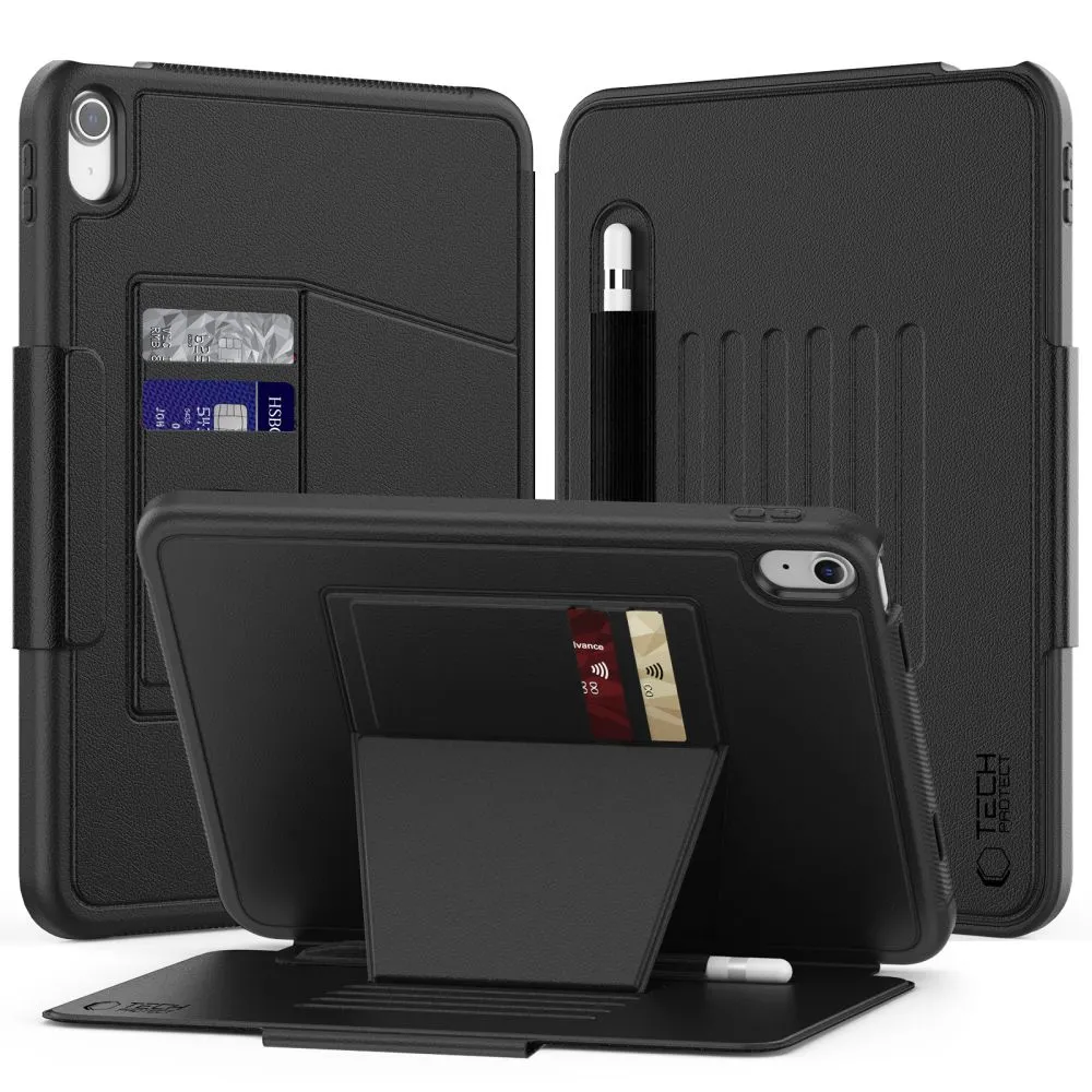 Apple iPad 10.9 10th Gen (2022) Planšetės dėklas Juoda TECH-PROTECT SC PEN ARMOR