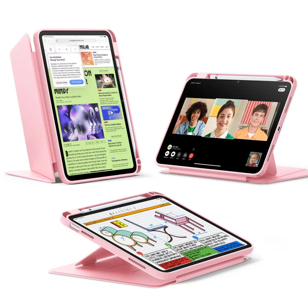 Apple iPad 10.9 10th Gen (2022) tablet case Pink ESR FLIP HYBRID