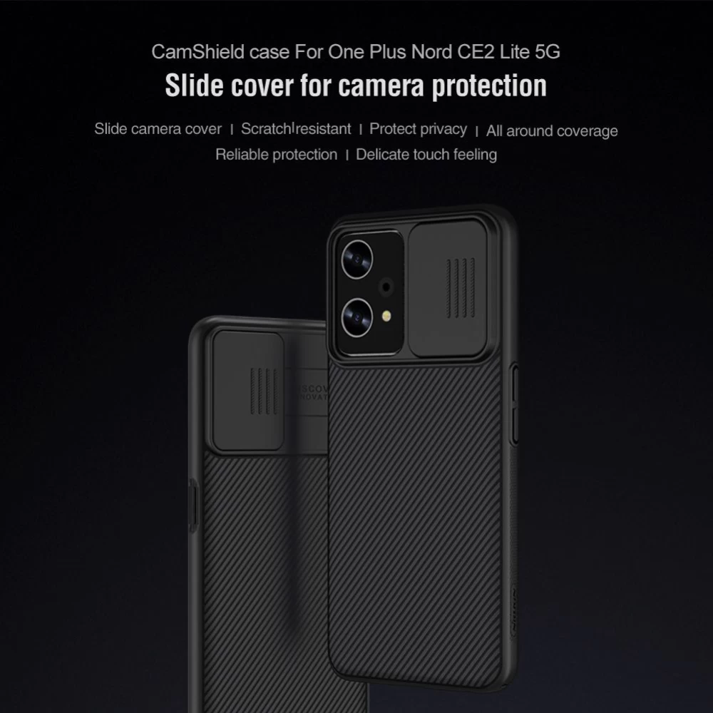 OnePlus Nord CE 2 Lite 5G dėklas Juoda Nillkin CamShield CE2