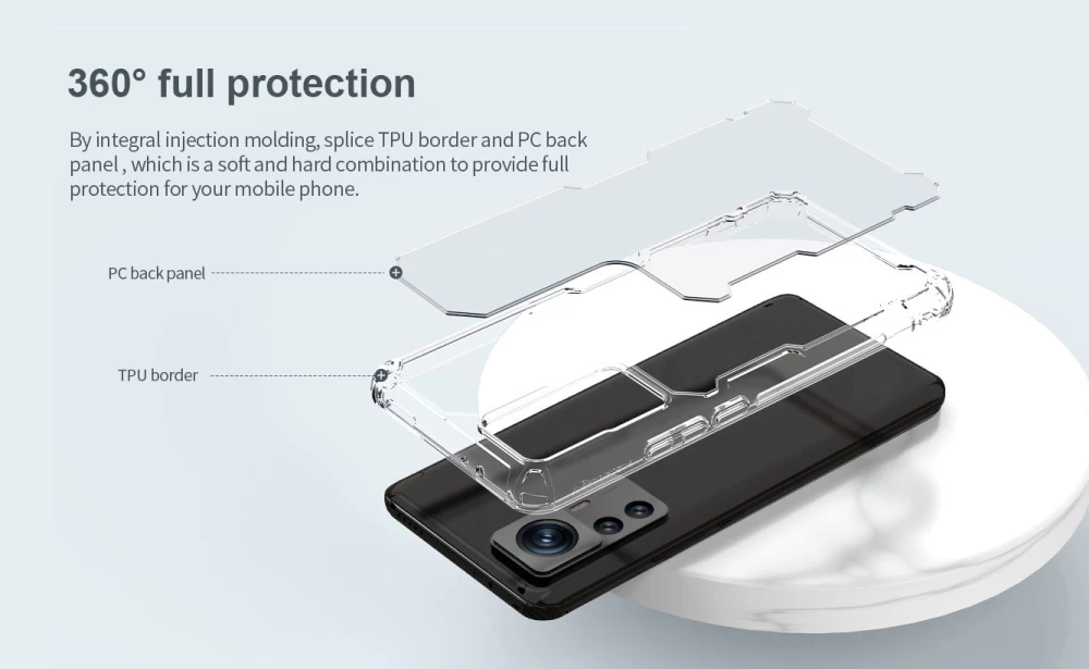 Xiaomi 12 12T Pro ümbris läbipaistev NILLKIN TPU PRO