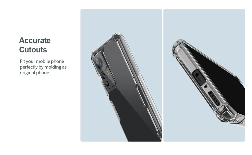 Xiaomi 12 12T Pro ümbris läbipaistev NILLKIN TPU PRO