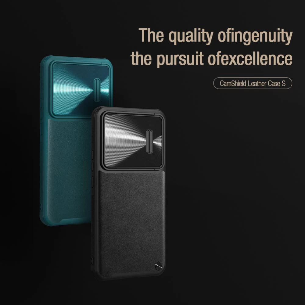 Xiaomi 12 12T Pro ümbris sinine NILLKIN CAMSHIELD S LEATHER