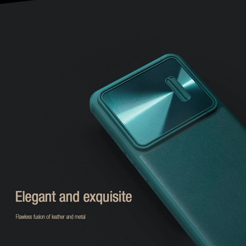 Xiaomi 12 12T Pro ümbris sinine NILLKIN CAMSHIELD S LEATHER