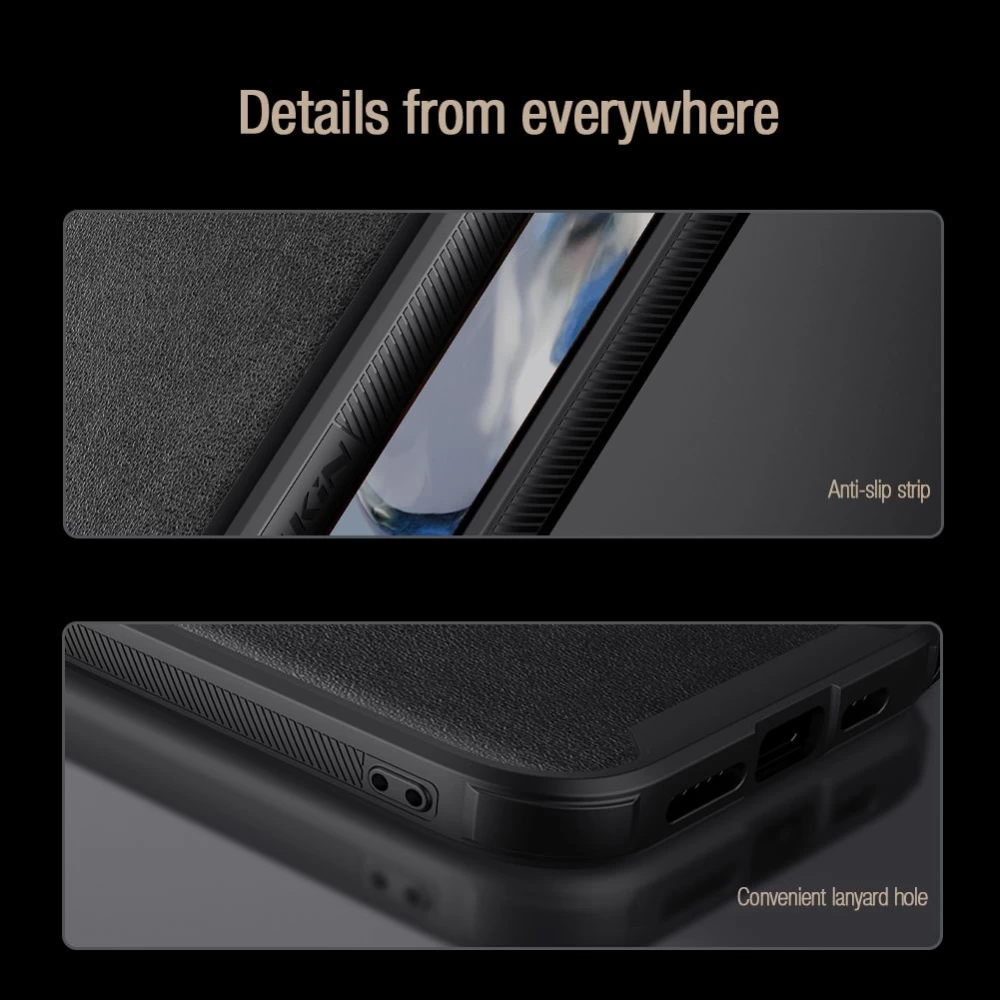 Xiaomi 12 12T Pro ümbris sinine NILLKIN CAMSHIELD S LEATHER