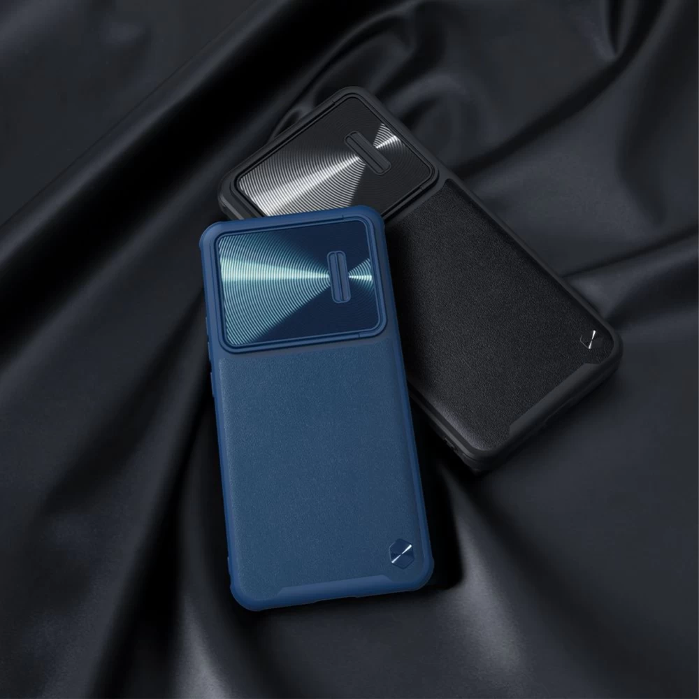 Xiaomi 12 12T Pro ümbris sinine NILLKIN CAMSHIELD S LEATHER