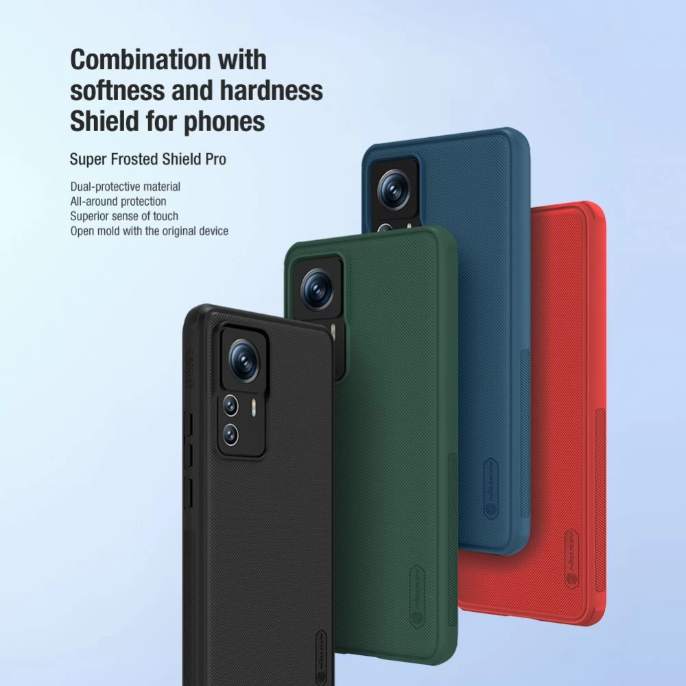 Xiaomi 12 12T Pro ümbris sinine NILLKIN SUPER FROSTED SHIELD PRO