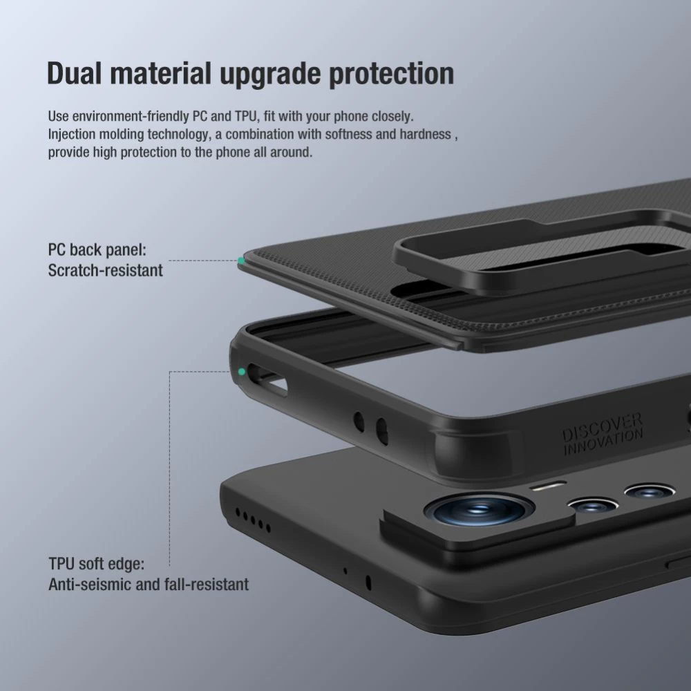 Xiaomi 12 12T Pro ümbris sinine NILLKIN SUPER FROSTED SHIELD PRO