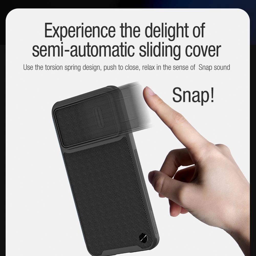 Xiaomi 13 dėklas Juoda NILLKIN TEXTURED