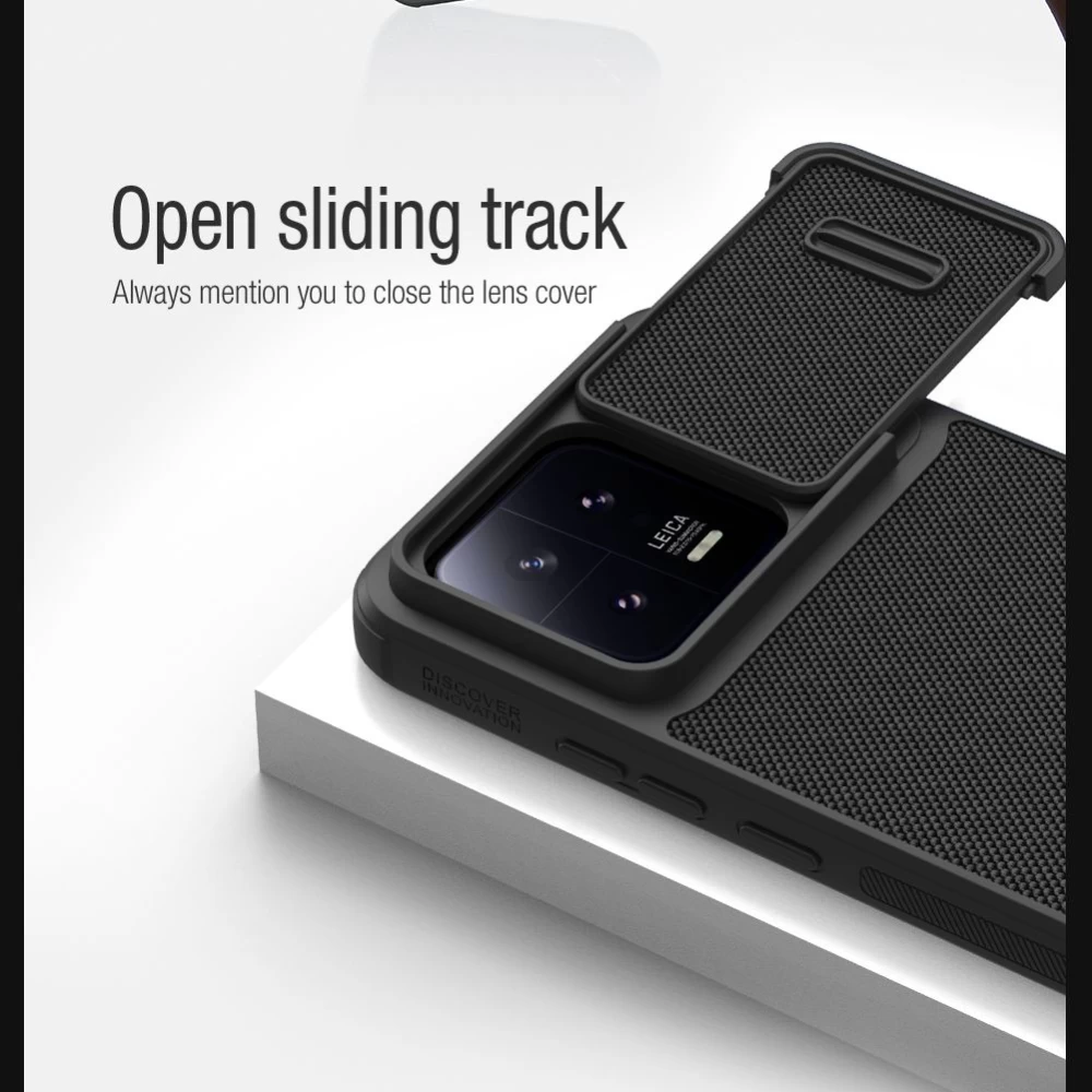 Xiaomi 13 dėklas Juoda NILLKIN TEXTURED