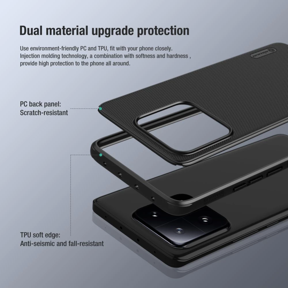 Xiaomi 13 Pro dėklas mėlyna NILLKIN SUPER FROSTED SHIELD PRO