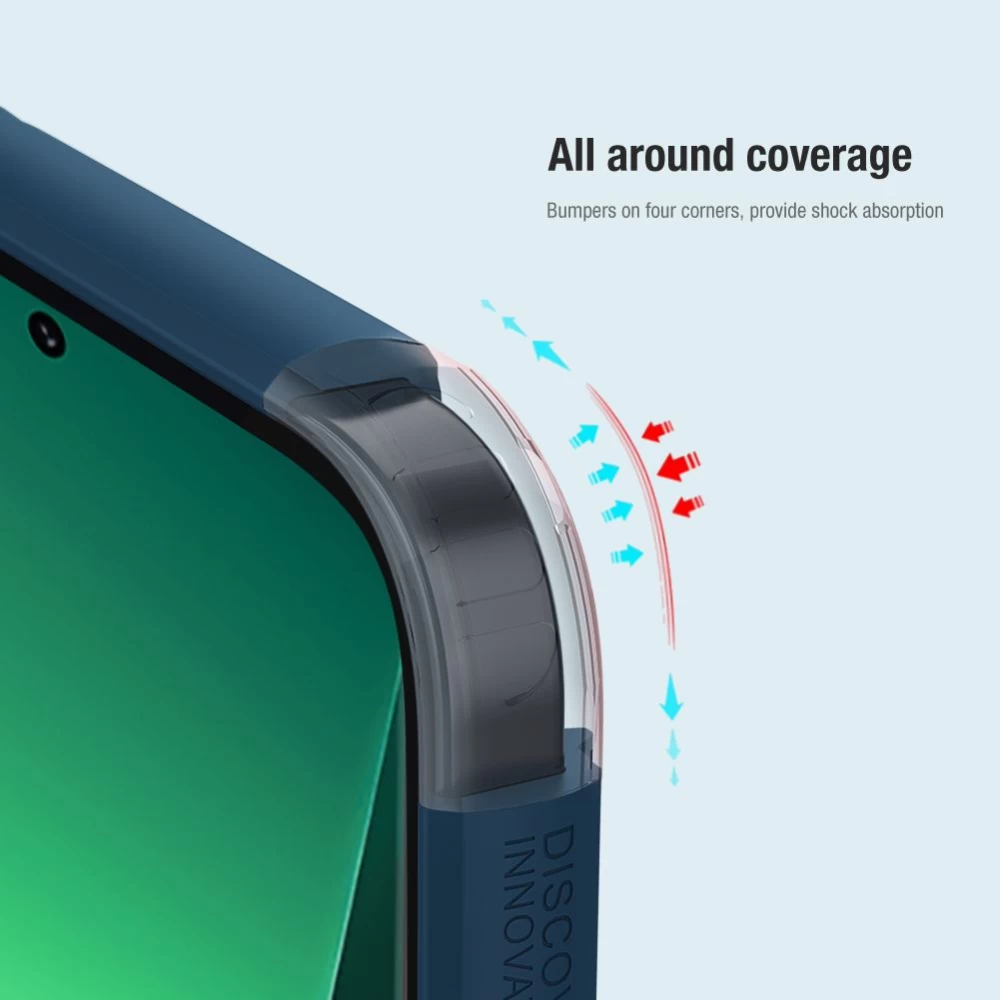 Xiaomi 13 Pro dėklas mėlyna NILLKIN SUPER FROSTED SHIELD PRO