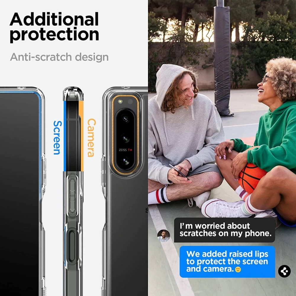 Sony Xperia 5 IV ümbris läbipaistev SPIGEN ULTRA HYBRID