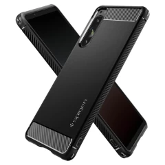 Sony Xperia 5 IV suojakuori musta SPIGEN RUGGED ARMOR