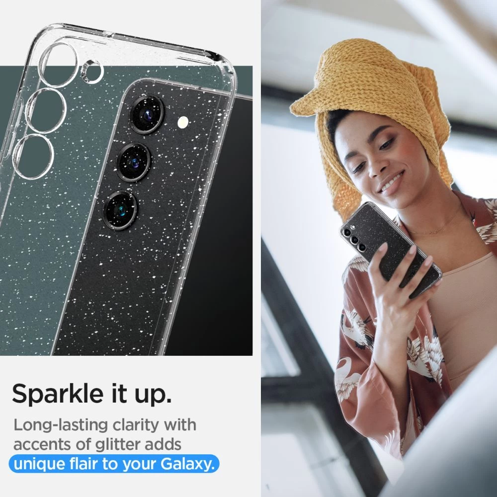 Samsung Galaxy S23 ümbris läbipaistev SPIGEN LIQUID CRYSTAL