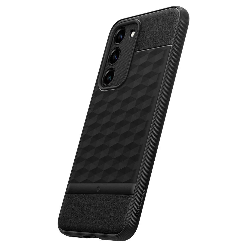 Samsung Galaxy S23 suojakuori musta CASEOLOGY PARALLAX