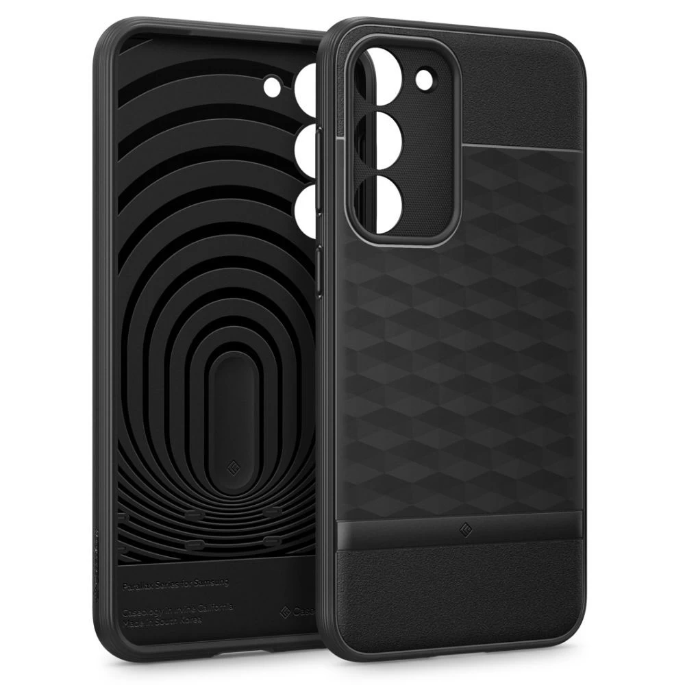 Samsung Galaxy S23 suojakuori musta CASEOLOGY PARALLAX