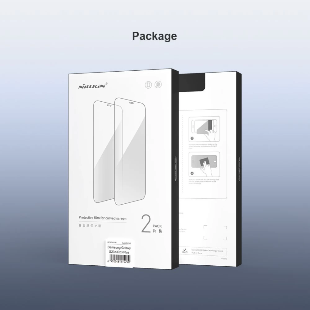 Samsung Galaxy S23 Plus apsauginis stiklas  NILLKIN IMPACT RESISTANT CURVED FILM (2-pack)