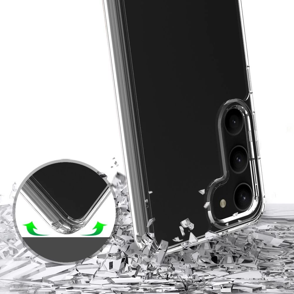 Samsung Galaxy S23 Plus dėklas skaidrus TECH-PROTECT FLEXAIR HYBRID
