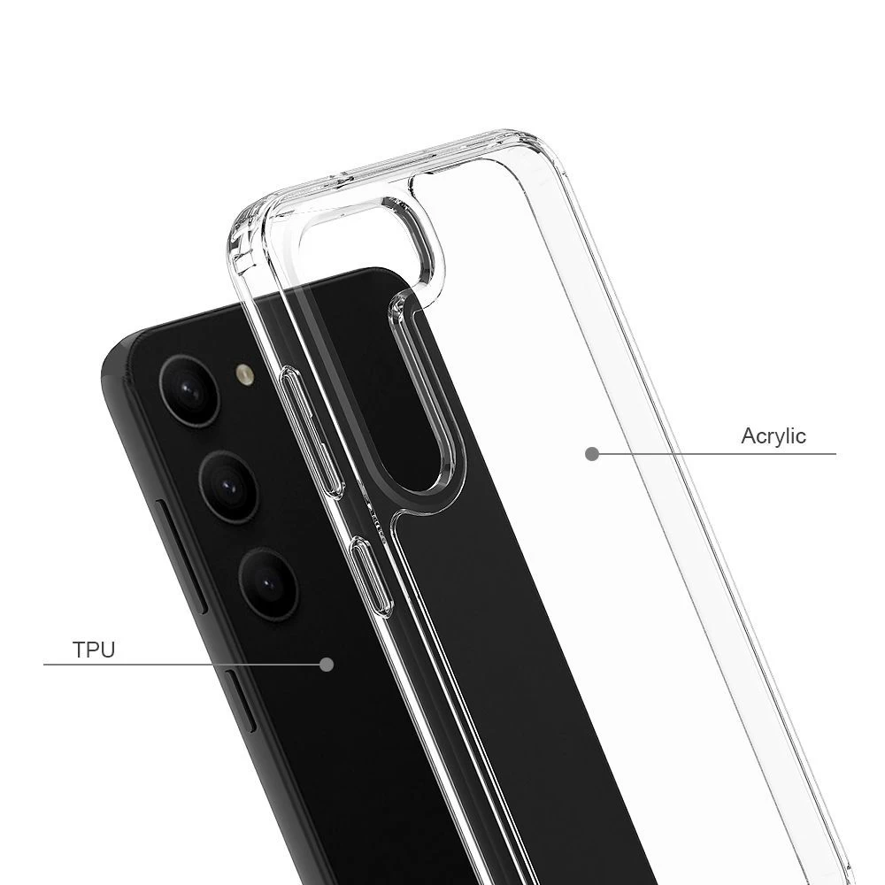 Samsung Galaxy S23 Plus dėklas skaidrus TECH-PROTECT FLEXAIR HYBRID