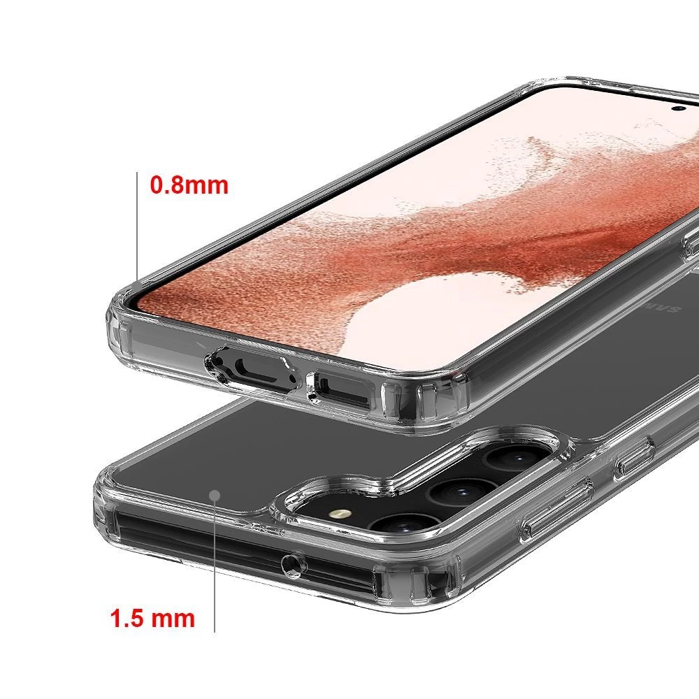 Samsung Galaxy S23 Plus dėklas skaidrus TECH-PROTECT FLEXAIR HYBRID