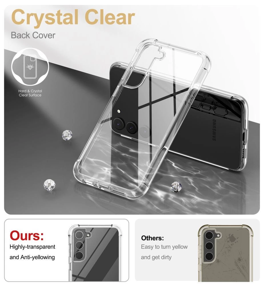 Samsung Galaxy S23 Plus dėklas skaidrus TECH-PROTECT KEVLAR