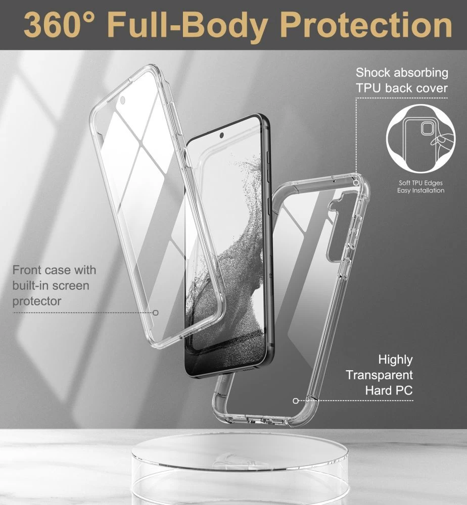 Samsung Galaxy S23 Plus dėklas skaidrus TECH-PROTECT KEVLAR