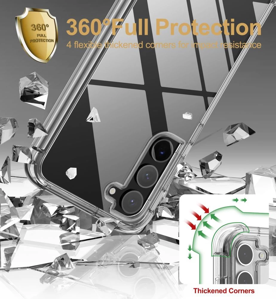 Samsung Galaxy S23 Plus dėklas skaidrus TECH-PROTECT KEVLAR