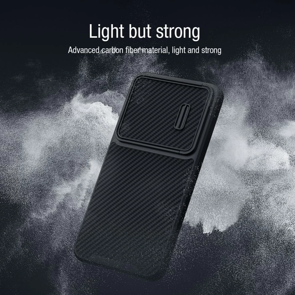 Samsung Galaxy S23 Plus dėklas Juoda NILLKIN SYNTHETIC FIBER S