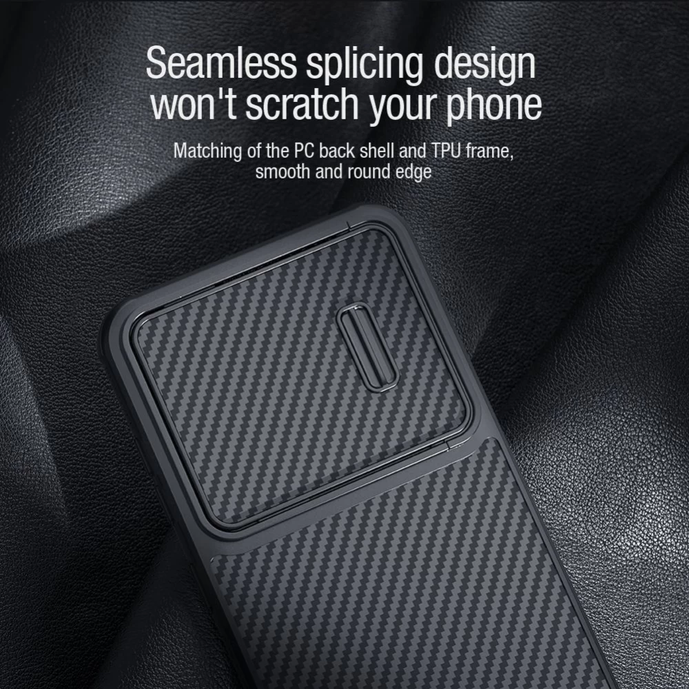 Samsung Galaxy S23 Plus dėklas Juoda NILLKIN SYNTHETIC FIBER S